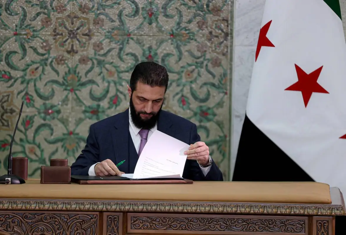 Syria’s Al-Sharaa Signs Constitutional Declaration for 5-Year ...